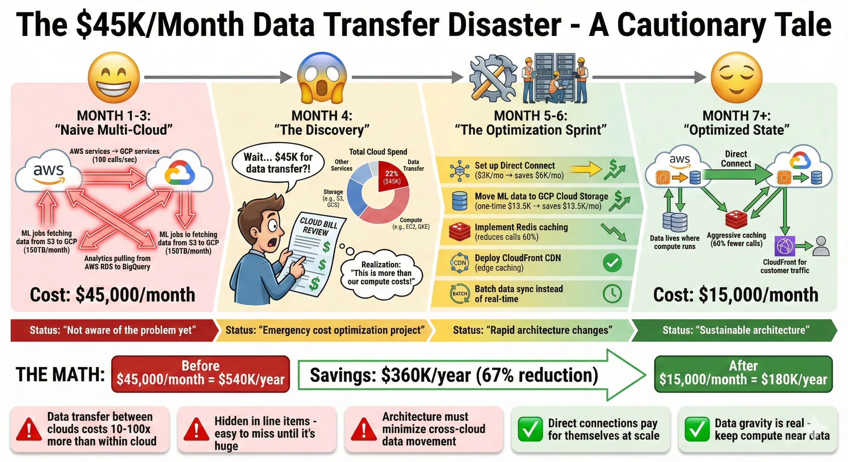 The $45K/Month Data Transfer Disaster - A Cautionary Tale